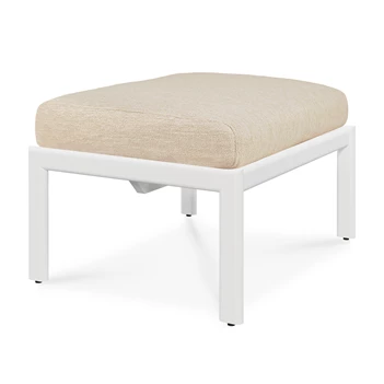 Voetensteun Jack Outdoor Footstool Aluminium White Natural 60147 Ethnicraft