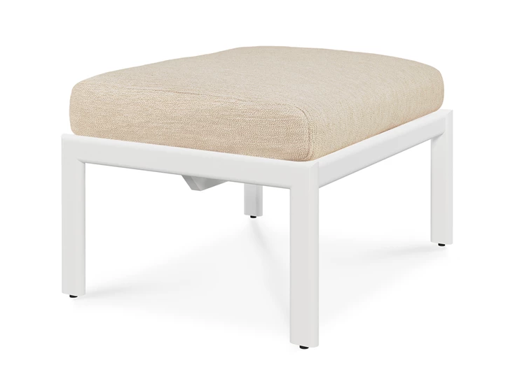 Voetensteun Jack Outdoor Footstool Aluminium White Natural 60147 Ethnicraft
