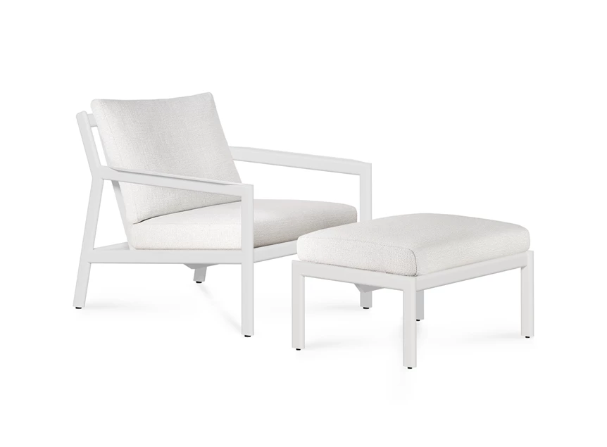 Set Voetensteun Jack Outdoor Footstool Aluminium White Off White 60145 Ethnicraft