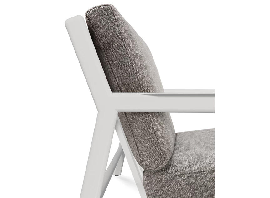 Zijkant Bijzetzetel Jack Outdoor Lounge Chair Aluminium White Mocha 60151 Ethnicraft