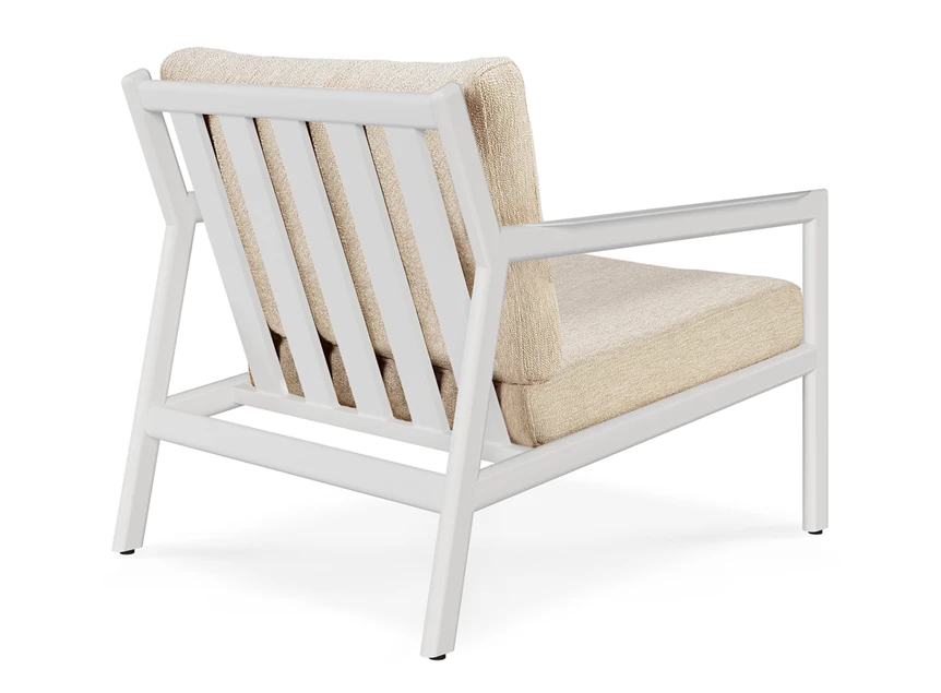 Achterkant Bijzetzetel Jack Outdoor Lounge Chair Aluminium White Natural 60152 Ethnicraft
