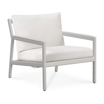Bijzetzetel Jack Outdoor Lounge Chair Aluminium White Off White 60150 Ethnicraft