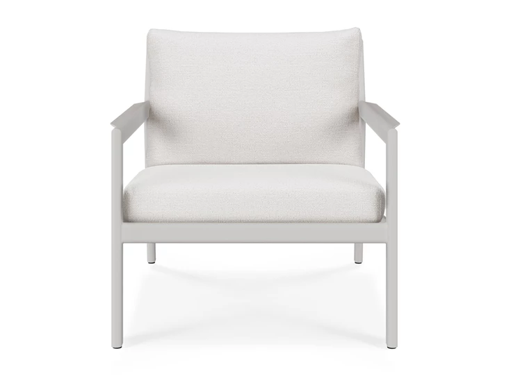 Front Bijzetzetel Jack Outdoor Lounge Chair Aluminium White Off White 60150 Ethnicraft
