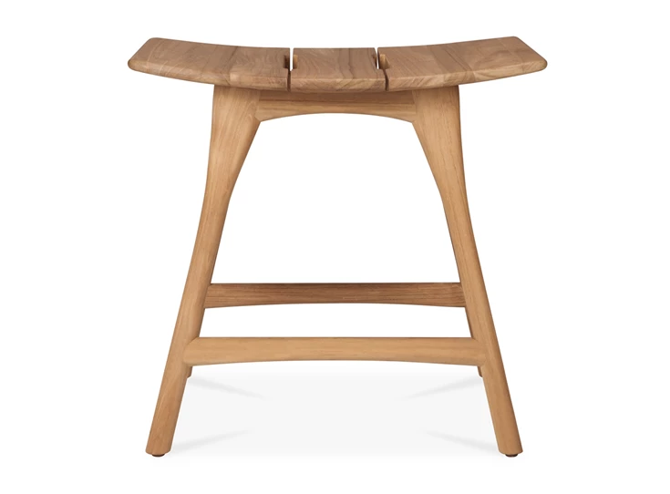Front Krukje Teak Osso Outdoor Stool Frame 10288 Ethnicraft