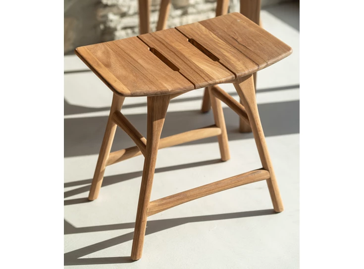 Sfeerfoto Krukje Teak Osso Outdoor Stool Frame 10288 Ethnicraft