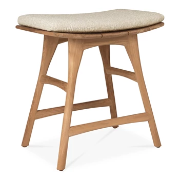 Krukje Teak Osso Outdoor Stool Natural 10358 Ethnicraft