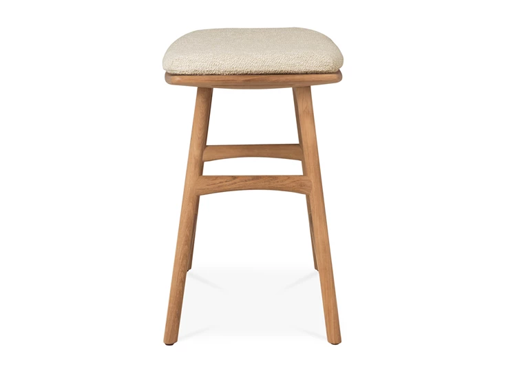 Zijkant Krukje Teak Osso Outdoor Stool Natural 10358 Ethnicraft