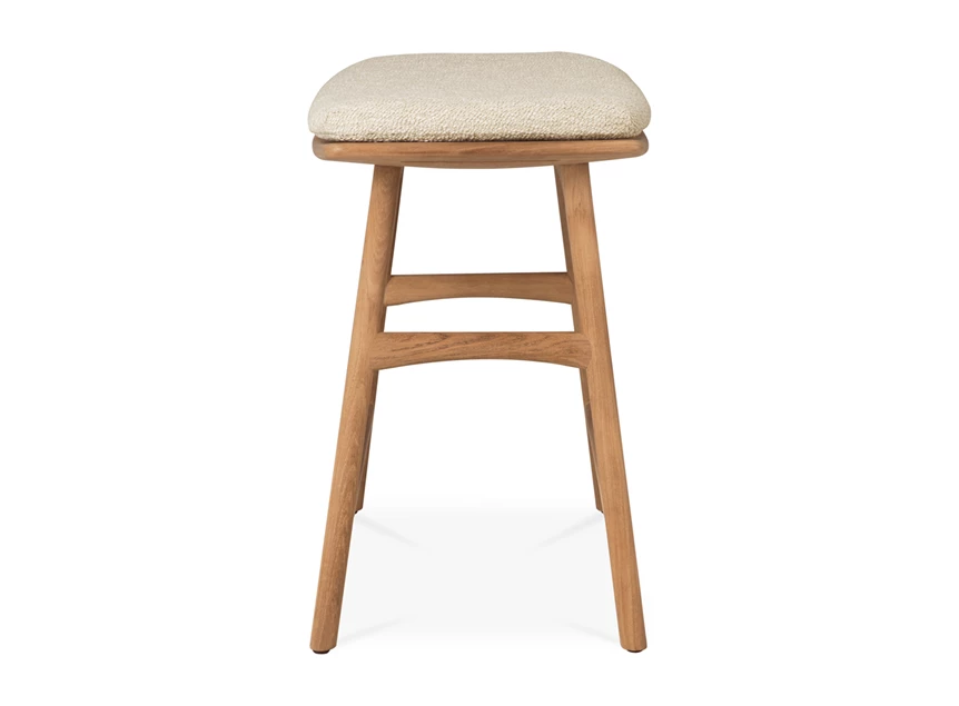 Zijkant Krukje Teak Osso Outdoor Stool Natural 10358 Ethnicraft