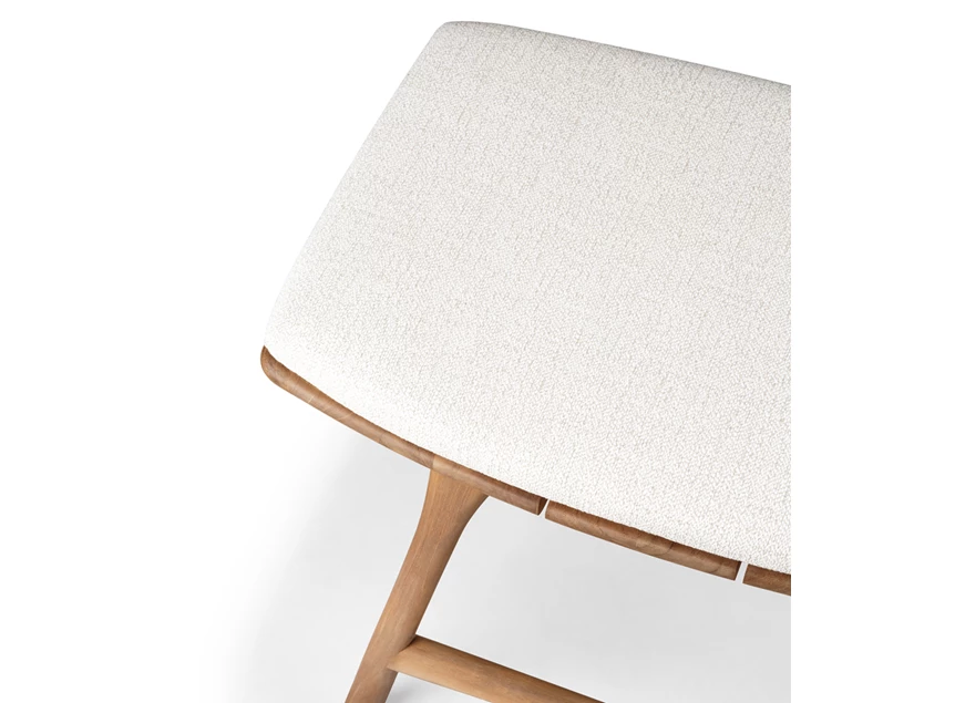 Bovenkant Krukje Teak Osso Outdoor Stool Off White 10356 Ethnicraft