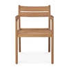Front Armstoel Teak Jack Outdoor Dining Chair Frame 10284 Ethnicraft