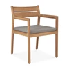 Armstoel Teak Jack Outdoor Dining Chair Mocha 10372 Ethnicraft