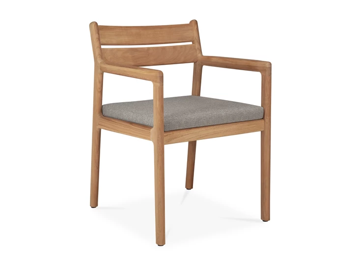 Armstoel Teak Jack Outdoor Dining Chair Mocha 10372 Ethnicraft