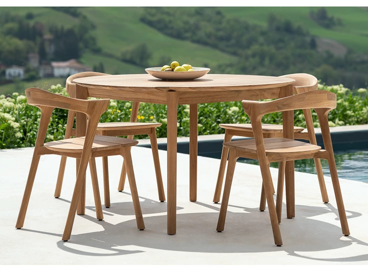 Sfeerfoto Eettafel Teak Bok Outdoor Dining Table 10298 Ethnicraft