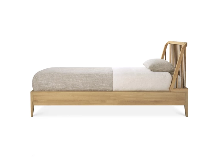 Zijkant Bedkader 1 persoons Oak Spindle Bed 51251 Ethnicraft
