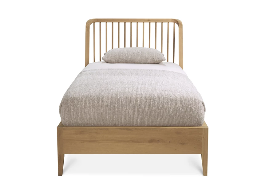 Front Bedkader 1 persoons Oak Spindle Bed 51251 Ethnicraft