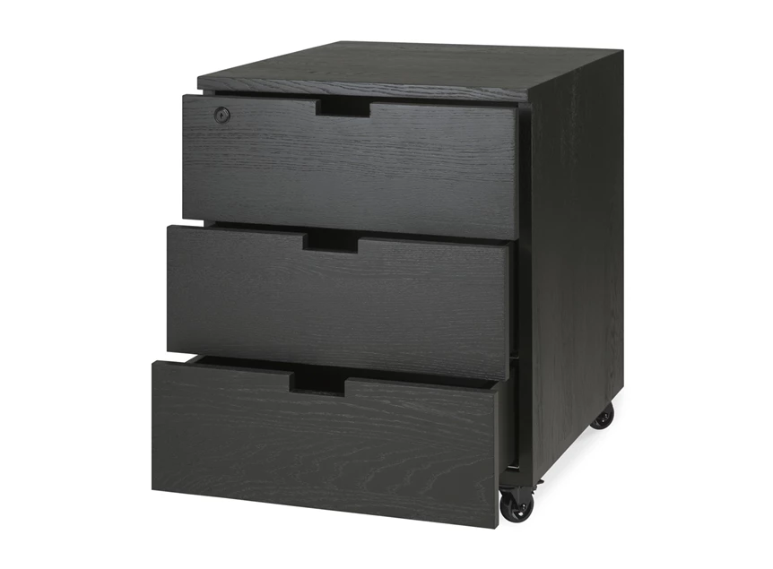 Open Ladekast Oak Billy Black Drawer Unit 50625 Ethnicraft