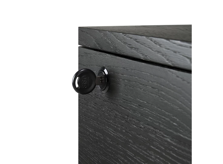 Slot Ladekast Oak Billy Black Drawer Unit 50625 Ethnicraft