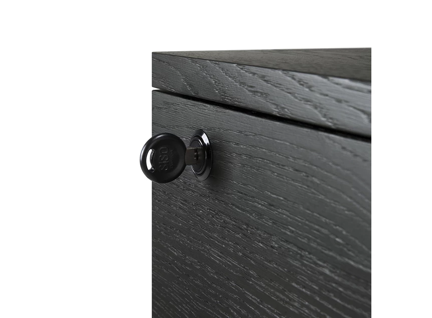 Slot Ladekast Oak Billy Black Drawer Unit 50625 Ethnicraft