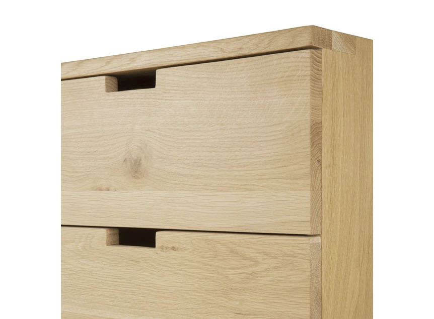 Zijkant Ladekast Oak Billy Drawer Unit 50624 Ethnicraft