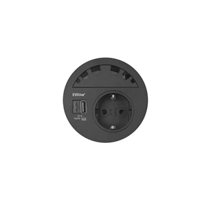 Power Circle Black CEE7/5 26289 Ethnicraft