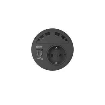 Power Circle Black CEE7/5 26289 Ethnicraft