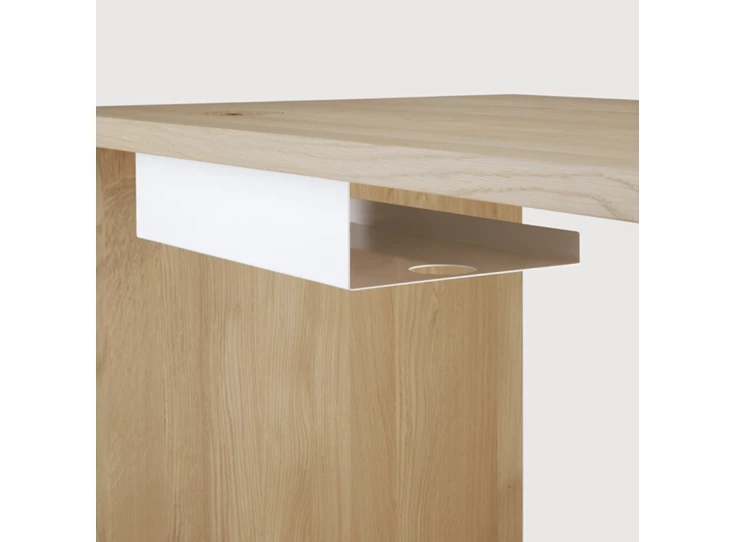 Bureau eik Kabelgoot Metal White Cable Tray 26317 Ethnicraft