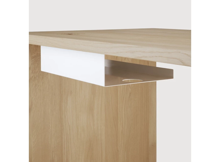 Bureau eik Kabelgoot Metal White Cable Tray 26317 Ethnicraft