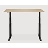 Omhoog Verstelbare bureau Oak Bok Adjustable Desk Black Base 26105 Ethnicraft