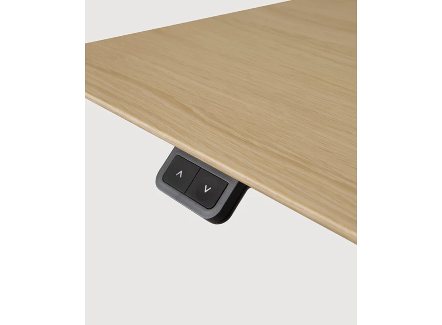 Bediening Verstelbare bureau Oak Bok Adjustable Desk Black Base 26105 Ethnicraft