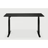 Verstelbare bureau Oak Bok Adjustable Desk Black Top Black Base 26165 Ethnicraft