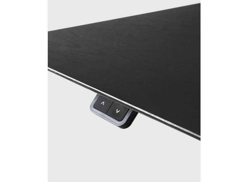 Bediening Verstelbare bureau Oak Bok Adjustable Desk Black Top Black Base 26165 Ethnicraft