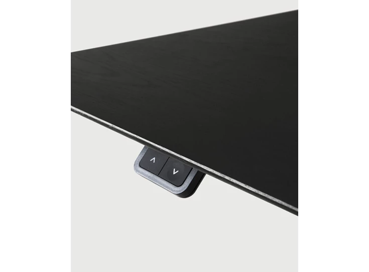 Bediening Verstelbare bureau Oak Bok Adjustable Desk Black Top White Base 26167 Ethnicraft