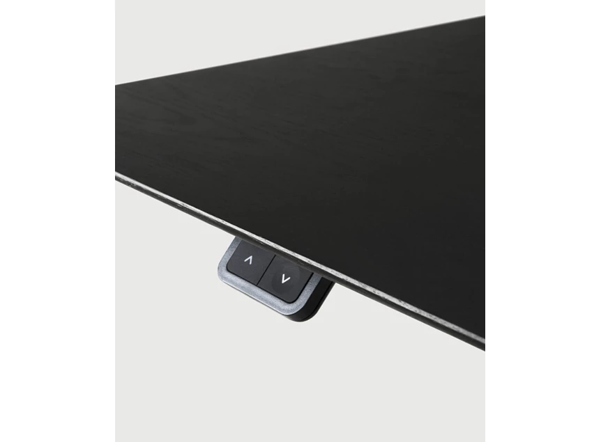 Bediening Verstelbare bureau Oak Bok Adjustable Desk Black Top White Base 26167 Ethnicraft