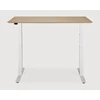 Omhoog Verstelbare bureau Oak Bok Adjustable Desk White Base 26107 Ethnicraft