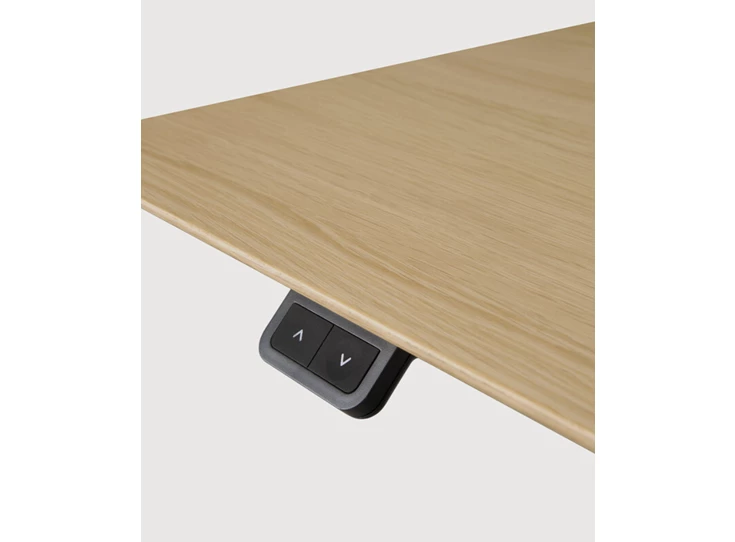 Bediening Verstelbare bureau Oak Bok Adjustable Desk White Base 26107 Ethnicraft