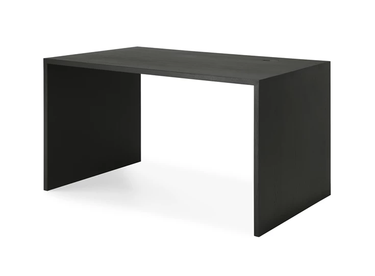 Zijkant Bureau Oak U Black Desk 50105 Ethnicraft