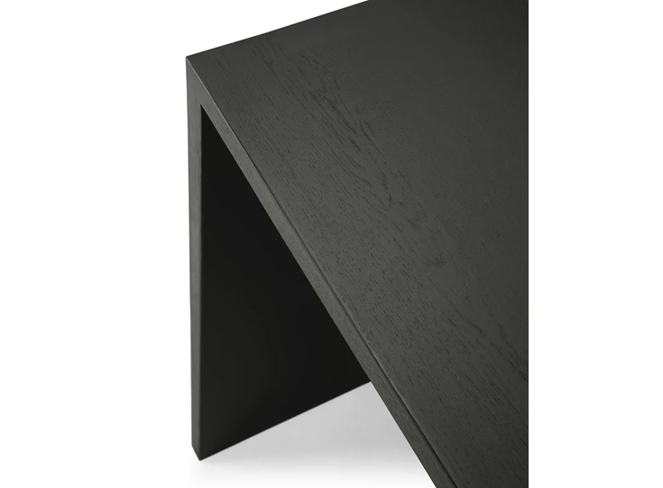 Bovenkant Bureau Oak U Black Desk 50105 Ethnicraft