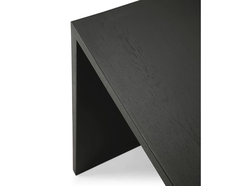 Bovenkant Bureau Oak U Black Desk 50105 Ethnicraft