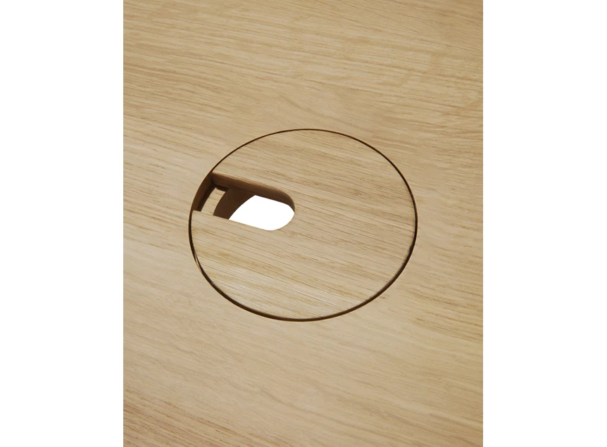 Kabeldoorvoer Bureau Oak U Desk 50100 Ethnicraft