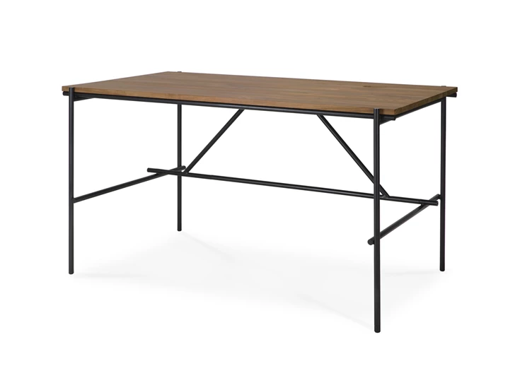 Zijkant Bureau Teak Oscar Desk 10128 Ethnicraft