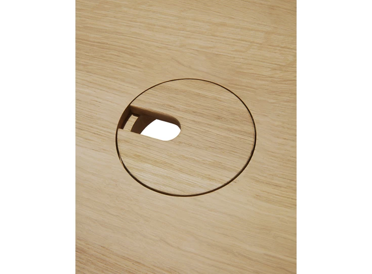 Kabeldoorvoer Bureau Oak Bok Desk 51575 Ethnicraft