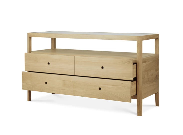 Open Ladekast Oak Spindle Dresser 51250 Ethnicraft