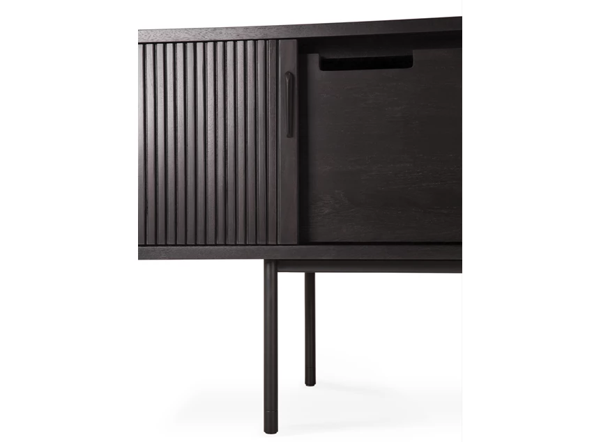 Detail Tv kast Teak Roller Max Black TV Cupboard 10055 Ethnicraft