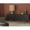 Sfeerfoto Tv kast Teak Roller Max Black TV Cupboard 10054 Ethnicraft