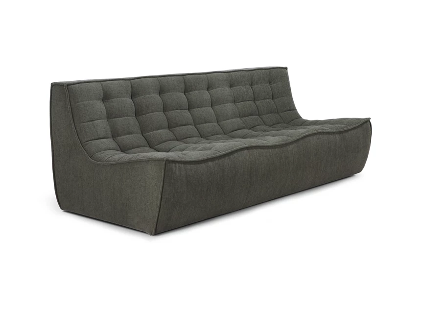 Salon N701 Sofa 3 Seater Moss Eco Fabric 20256 Ethnicraft