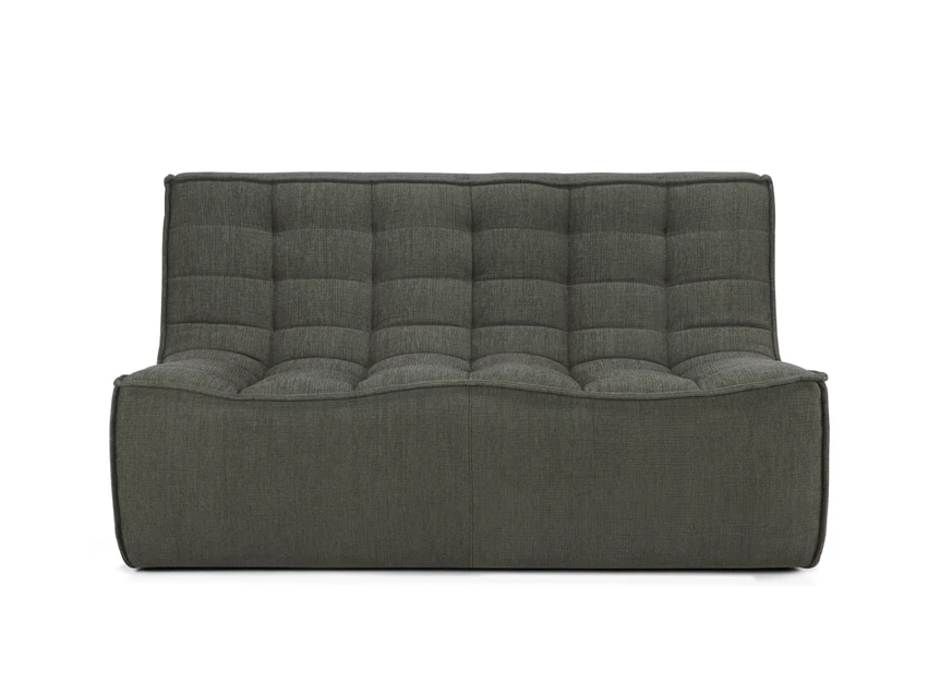 Front Salon N701 Sofa 2 Seater Moss Eco Fabric 20255 Ethnicraft