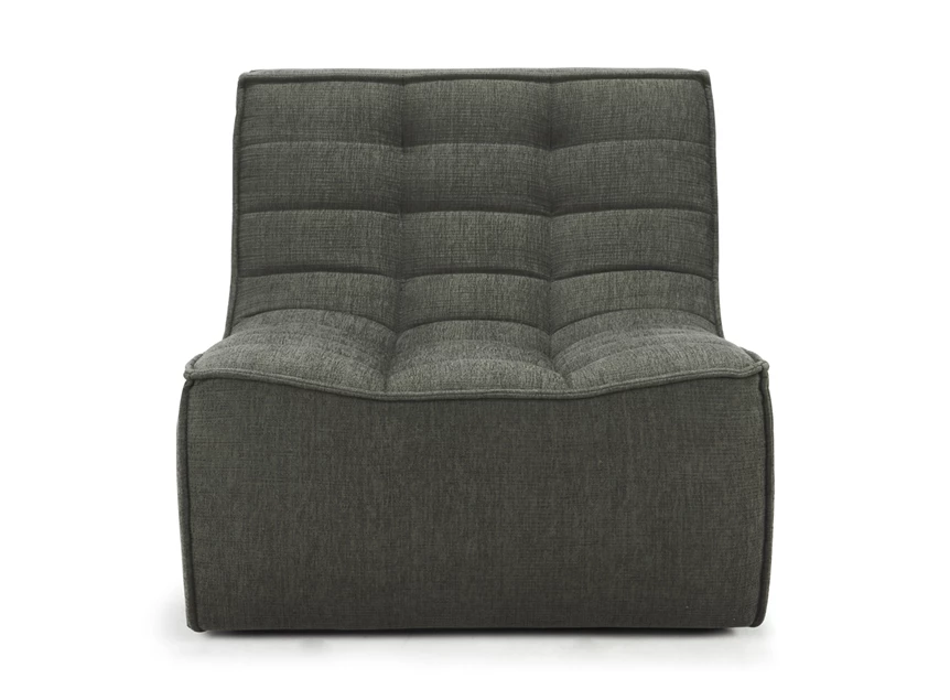 Front Salon N701 Sofa 1 Seater Moss Eco Fabric 20254 Ethnicraft