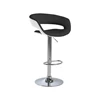 Barstoel Grace zwart/wit met gaslift Voorkant Actona
