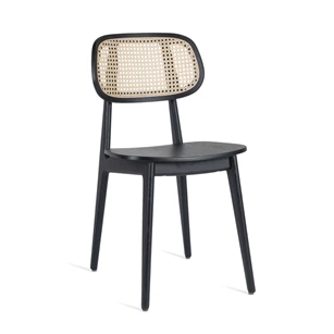 Stoel Titus Dining Chair Zwart Oak Plywood Seat Vincent Sheppard