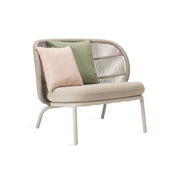 Bijzetzetel Kodo Lounge Chair combi 1 Dune White Almond Vincent Sheppard